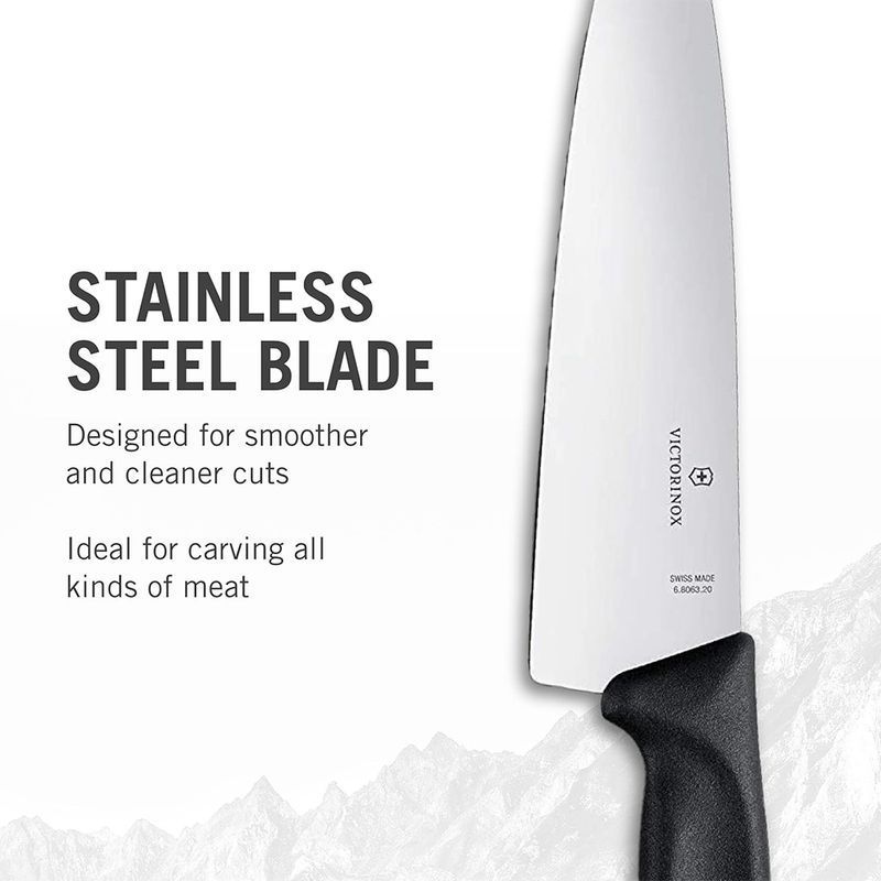 Кухонный нож Victorinox SwissClassic Carving 6.8063.20 черный