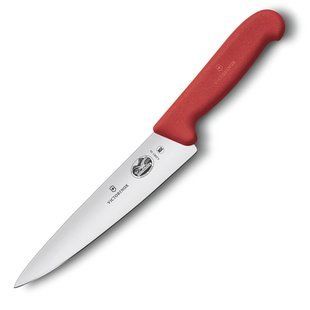 Кухонный нож Victorinox Fibrox Carving 5.2001.19 красный