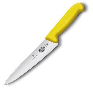 Кухонный нож Victorinox Fibrox Carving 5.2008.19 желтый