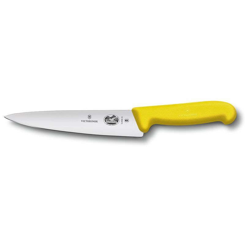 Кухонний ніж Victorinox Fibrox Carving 5.2008.19 жовтий