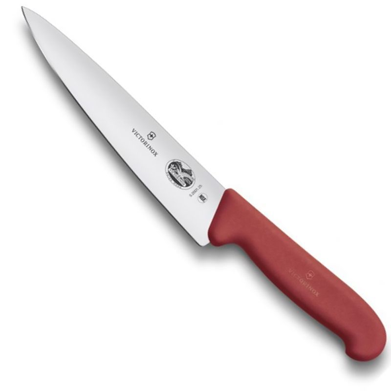 Кухонный нож Victorinox Fibrox Carving 5.2001.25 красный