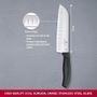 Кухонний ніж Victorinox SwissClassic Santoku 6.8523.17G чорний