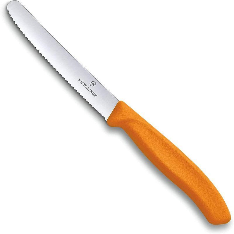 Кухонный нож Victorinox SwissClassic Tomato&Table 6.7836.L119 оранжевый