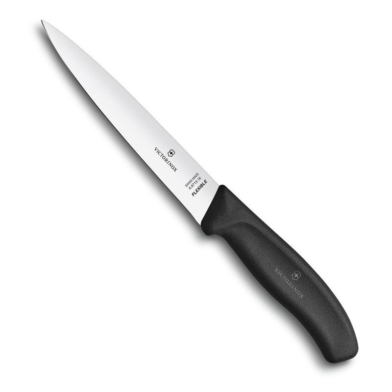 Кухонний ніж Victorinox SwissClassic Filleting Flexible 6.8713.16B чорний