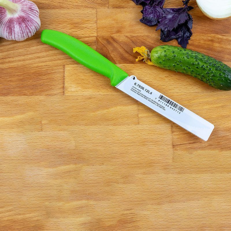Кухонний ніж Victorinox SwissClassic Steak&Pizza 6.7936.12L4 зелений
