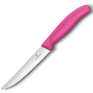 Кухонный нож Victorinox SwissClassic Steak&Pizza 6.7936.12L5 розовый