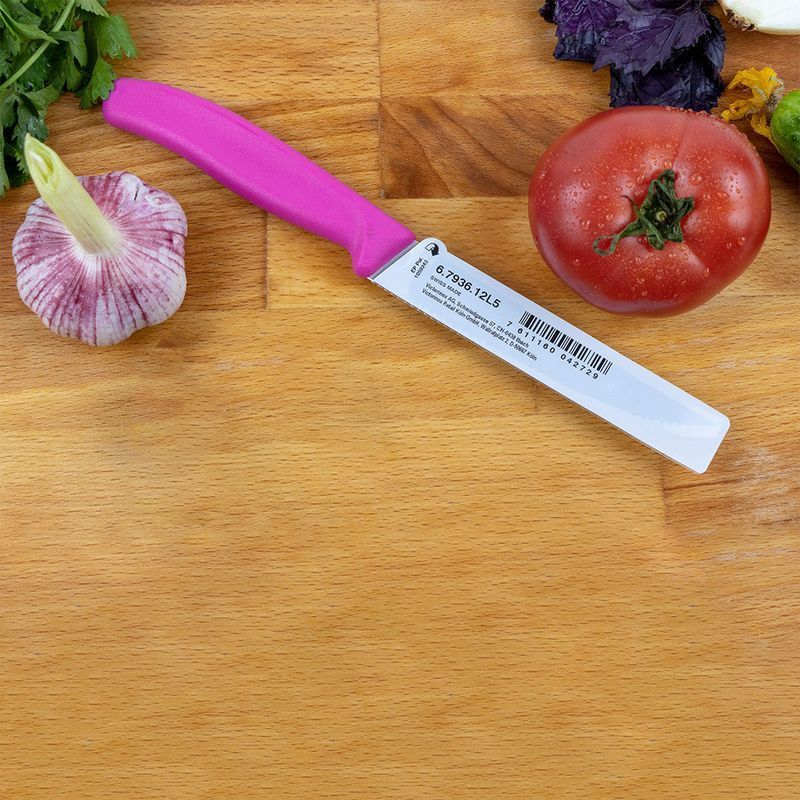 Кухонний ніж Victorinox SwissClassic Steak&Pizza 6.7936.12L5 рожевий
