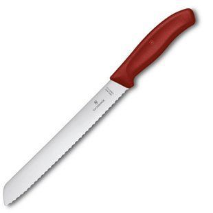 Кухонный нож Victorinox SwissClassic Bread 6.8631.21B красный