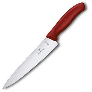 Кухонный нож Victorinox SwissClassic Carving 6.8001.19B красный