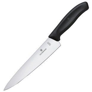 Кухонный нож Victorinox SwissClassic Carving 6.8003.19B черный