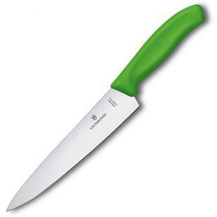 Кухонный нож Victorinox SwissClassic Carving 6.8006.19L4B зеленый
