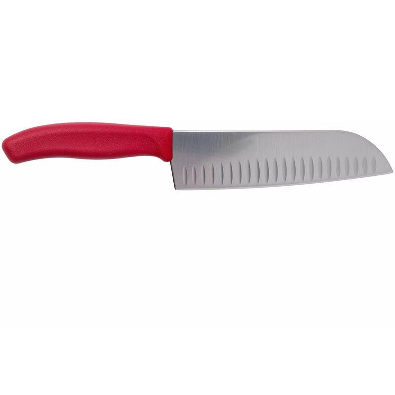 Кухонний ніж Victorinox SwissClassic Santoku 6.8521.17B червоний