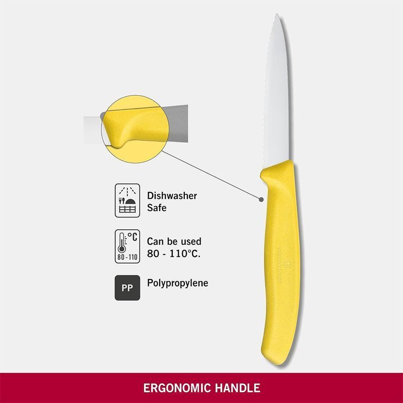 Кухонний ніж Victorinox SwissClassic Paring 6.7636.L118 жовтий
