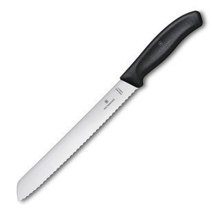 Кухонный нож Victorinox SwissClassic Bread 6.8633.21B черный