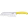 Кухонный нож Victorinox SwissClassic Santoku 6.8526.17L8B желтый